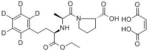 structure of CAS# 349554-02-5, Enalapril-D5 Maleate (Phenyl-D5)