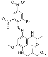 CAS#: 35074-30-7， N-[2-[(2-Bromo-4,6-Dinitrophenyl)Azo]-5-[(2-Hydroxy-3-Methoxypropyl)Amino]-4-Methoxyphenyl]-Acetamide