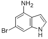 结构式 CAS# 350800-81-6, 4-氨基-6-溴吲哚