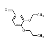 结构式 CAS# 350988-41-9, 3-乙氧基-4-丙氧基苯甲醛