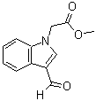 结构式 CAS# 351015-73-1, (3-甲酰基-吲哚-1-基)-乙酸甲酯