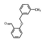 structure of CAS# 351984-86-6, 2-[(3-Methylbenzyl)Oxy]Benzaldehyde;2-[(3-Methylbenzyl)oxy]benzaldehyde;2-[(3-methylphenyl)methoxy]benzaldehyde;MFCD00564770