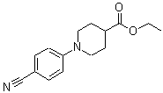 结构式 CAS# 352018-90-7, 1-(4-氰基苯基)-4-哌啶羧酸乙酯