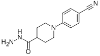 CAS 登录号：352018-91-8， 1-(4-氰基苯基)-4-哌啶甲酰肼