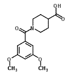 CAS#: 352340-66-0， 1-(3,5-Dimethoxybenzoyl)-4-Piperidinecarboxylic Acid