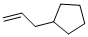 structure of CAS# 3524-75-2, Allylcyclopentane;Allylcyclopentane;Sbb008872;3-Cyclopentylpropene
