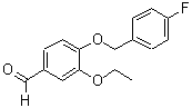 结构式 CAS# 352455-50-6, 3-乙氧基-4-[(4-氟苄基)氧基]苯甲醛