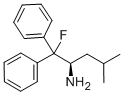 structure of CAS# 352535-74-1, (S)-(-)-2-Amino-4-Methyl-1,1-Diphenylpentane;(R)-(+)-2-AMINO-1-FLUORO-4-METHYL-1,1-DIPHENYLPENTANE, 98% (99% EE/HPLC)