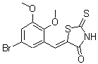 CAS#: 352694-18-9， (5Z)-5-(5-Bromo-2,3-Dimethoxybenzylidene)-2-Thioxo-1,3-Thiazolidin-4-One