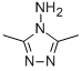 structure of CAS# 3530-15-2, 4-Amino-3,5-Dimethyl-1,2,4-Triazole;(3,5-Dimethyl-1,2,4-Triazol-4-Yl)Amine;Nsc23773;Nsc34805
