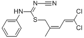 CAS 登录号：353254-67-8， 1-氰基-2-(5,5-二氯-2-甲基戊-2,4-二烯基)-3-苯基异硫脲