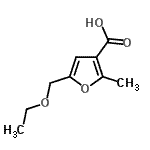 CAS 登录号：35340-01-3， 5-(乙氧基甲基)-2-甲基-3-糠酸