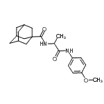 CAS#: 353492-18-9， N-{1-[(4-Methoxyphenyl)Amino]-1-Oxo-2-Propanyl}-1-Adamantanecarboxamide