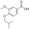 结构式 CAS# 3535-35-1, 4-异丁氧基-3-甲氧基-苯甲酸