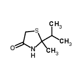CAS#: 35350-87-9， 2-Isopropyl-2-Methyl-1,3-Thiazolidin-4-One