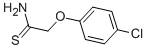 structure of CAS# 35368-44-6, 2-(4-Chlorophenoxy)Thioacetamide;2-(4-CHLOROPHENOXY)ETHANETHIOAMIDE;2-(4-CHLOROPHENOXY)THIOACETAMIDE