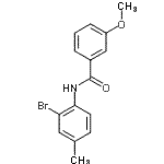 CAS#: 353782-91-9， N-(2-Bromo-4-Methylphenyl)-3-Methoxybenzamide