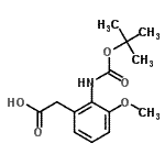 CAS#: 354574-30-4， [3-Methoxy-2-({[(2-Methyl-2-Propanyl)Oxy]Carbonyl}Amino)Phenyl]Acetic Acid