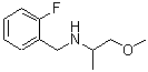 结构式 CAS# 355817-00-4, N-(2-氟苄基)-1-甲氧基-2-丙胺