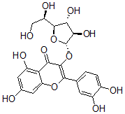 CAS#: 35589-21-0， 3-[(2S,3R,4R,5S)-5-[(1R)-1,2-Dihydroxyethyl]-3,4-Dihydroxyoxolan-2-Yl]Oxy-2-(3,4-Dihydroxyphenyl)-5,7-Dihydroxychromen-4-One