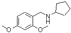 结构式 CAS# 356092-74-5, N-(2,4-二甲氧基苄基)环戊胺