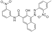 CAS#: 3564-22-5， 3-Hydroxy-4-((4-methyl-2-nitrophenyl)azo)-N-(3-nitrophenyl)naphthalene-2-carboxamide