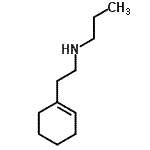 structure of CAS# 356532-69-9, N-[2-(1-Cyclohexen-1-Yl)Ethyl]-1-Propanamine;(2-cyclohex-1-en-1-ylethyl)propylamine;N-[2-(cyclohex-1-en-1-yl)ethyl]propan-1-amine