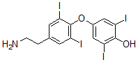 CAS#: 3571-49-1， 4-[4-(2-Aminoethyl)-2,6-Diiodophenoxy]-2,6-Diiodophenol