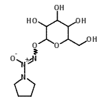 CAS#: 357192-78-0， 1-O-[(Z)-2-Oxido-2-(1-pyrrolidinyl)-2lambda<sup>5</sup>-diazen-1-yl]hexopyranose