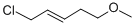 structure of CAS# 3577-82-0, 1-Chloro-5-Methoxy-2-Pentene;(E)-1-Chloro-5-Methoxypent-2-Ene;1-Chloro-5-Methoxy-Pent-2-Ene;(E)-1-Chloro-5-Methoxy-Pent-2-Ene