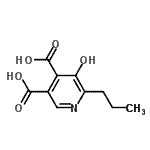 CAS 登录号：35805-94-8， 5-羟基-6-丙基-3,4-吡啶二甲酸