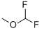structure of CAS# 359-15-9, 1,1-Difluorodimethyl Ether;Difluoromethyl Methyl Ether;1,1-DIFLUORODIMETHYL ETHER