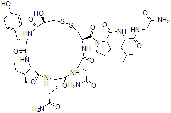 CAS 登录号：35924-96-0， 1-(L-2-羟基-3-巯基丙酸)-缩宫素