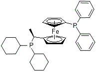 CAS#: 360048-66-4， (R)-(+)-1-((R)-2-(Diphenylphosphino)Ferrocenyl)Ethyldicyclohexylphosphine
