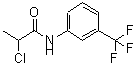 structure of CAS# 36040-85-4, 2-Chloro-N-(3-Trifluoromethyl-Phenyl)-Propionamide;2-Chloro-N-(3-Trifluoromethyl-Phenyl)-Propionamide