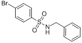 structure of CAS# 3609-87-8, N-Benzyl 4-Bromobenzenesulfonamide;N-(Benzyl)-4-Bromo-Benzenesulfonamide;Benzenesulfonamide, N-Benzyl-P-Bromo-;Da9866000