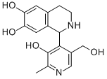 CAS 登录号：36120-58-8， 1-[3-羟基-5-(羟基甲基)-2-甲基吡啶-4-基]-1,2,3,4-四氢异喹啉-6,7-二醇