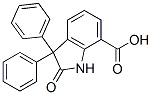 CAS 登录号：36137-11-8， 2-氧代-3,3-二(苯基)-1H-吲哚-7-羧酸