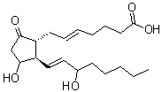 结构式 CAS# 36150-00-2, (5E,13E)-11,15-二羟基-9-氧代前列腺-5,13-二烯-1-酸
