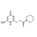 CAS#: 36162-27-3， 2-[(4-Amino-6-Hydroxy-2-Pyrimidinyl)Sulfanyl]-1-(1-Piperidinyl)Ethanone