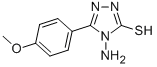 structure of CAS# 36209-49-1, 4-Amino-2,4-Dihydro-5-(4-Methoxyphenyl)-3H-1,2,4-Triazole-3-Thione;St5214304;An-153/14987003;Zinc03886218