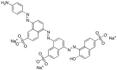 CAS#: 3626-30-0， Trisodium 8-[4-(4-Aminophenyl)Diazenyl-6-Sulfonatonaphthalen-1-Yl]Diazenyl-5-[(2E)-2-(2-Oxo-6-Sulfonatonaphthalen-1-Ylidene)Hydrazinyl]Naphthalene-2-Sulfonate