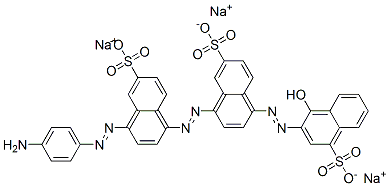 CAS#: 3626-40-2， Trisodium 8-[4-(4-Aminophenyl)Diazenyl-6-Sulfonatonaphthalen-1-Yl]Diazenyl-5-[(2E)-2-(1-Oxo-4-Sulfonatonaphthalen-2-Ylidene)Hydrazinyl]Naphthalene-2-Sulfonate