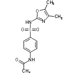 CAS#: 36326-07-5， N-{4-[(4,5-Dimethyl-1,3-Oxazol-2-Yl)Sulfamoyl]Phenyl}Acetamide