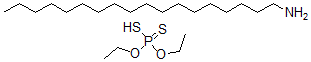 CAS#: 36392-81-1， Phosphorodithioic acid O,O-diethyl ester,compd. with 1-octadecanamine (1:1)