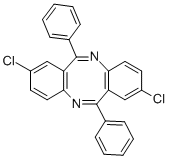 CAS#: 3646-61-5， 2,8-Dichloro-6,12-diphenyl-dibenzo(b,f)(1,5)diazocine