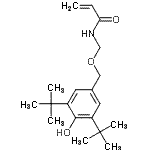 CAS#: 36528-46-8， N-({[4-Hydroxy-3,5-Bis(2-Methyl-2-Propanyl)Benzyl]Oxy}Methyl)Acrylamide