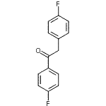 结构式 CAS# 366-68-7, 1,2-二(4-氟苯基)乙酮