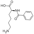 结构式 CAS# 366-74-5, 苯甲酰基-L-赖氨酸