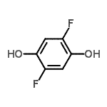 结构式 CAS# 367-35-1, 2,5-二氟-1,4-苯二酚